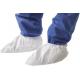 Hospital / Pharmacy Microporous Disposable Waterproof Shoe Covers Anti - Slip