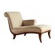 Fairshaped Fabric Stripe Indoor Chaise Lounge Chair / Comfortable Chaise Lounge