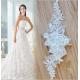 Cord Lace Applique Ivory Color Embroidery Flower for Wedding Dress