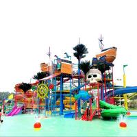 Safety Outdoor Pirate Ship Playground For Family  Environmental Friendly