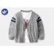 Preteens Boys Cable Knit Cardigan Striped Long Sleeves Buttons Closure