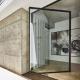 Hurricane Resistance Aluminum Pivot Door Tempered Glass Pivot Front Door