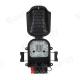 24 Core Fiber Optic Distribution Box Black PC ABS/ABS Box IP68 Multimode Splitter Box