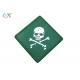 Cool Skull Logo Custom Made Pvc Patches Hook And Loop Velcro For Clothes