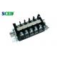 Pitch 14.00mm Rail Mounted Barrier Terminal Block for PCB , Power Supply 600V 40A