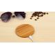 5W Bamboo Wireless Wood Qi Charger , Over - Temperature Protection Qi Charging Pad