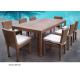 pcs High back outdoor dining chair with 8pcs armchais-8012