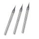Straight Shank Two Flutes 0.3mm Square Micro End Mills Hrc65