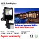 10W LED Floodlight with infrared motion sensor LED Flood light Outdoor Waterproof lamp
