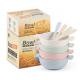 Biodegradable Tableware Unbreakable Cereal Microwave Safe Wheat Straw Anti Ironing Food Salad Rice Baby Spoon And Bowl S