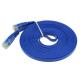 Flat Ethernet LAN Network Data Cable Flame Resistant Polyethylene Insulation Material