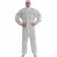 White Hooded Disposable Surgical Gown Hospital Prevent Dust And Dirt