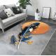 160*250cm Rectangle Living Room Floor Carpets By 3D Printed Feather Pattern