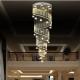 Staircase Lobby Modern Crystal Ball Hanging Led Chandelier Home Decoration Indoor