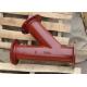 Class PN10 PN16 PN25 Ductile Iron Fittings All flange Tee with 45 angle branch