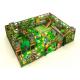 2 Floors Residential Indoor Playground Equipment With Vine Leaves / Roadway Jungle Theme