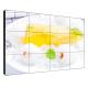 Wide Screen Seamless LCD Video Wall 55 Inch 500 Nits Brightness With Controller
