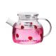Capacity 1000ml 1600ml Borosilicate Heat Resistant Glass Teapot