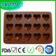 Factory Suppling Silicone Bakeware Heart Chocolate Molds Jelly Ice Molds Cake