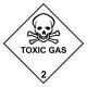 TOXIC GAS Safety Sign