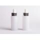 Long And Thin Round 30ml Glass Dropper Bottles With Matte / Polish Surface
