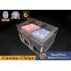 Acrylic Poker Card Waste Box Fully Transparent Baccarat Poker Table Game Table Card Box