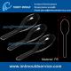 PS clear plastic disposable soup spoon /party spoon/cooking spoon mould maker