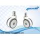 Medical Equipment Hooded Ball Casters Durable Twin Wheels CE Approved