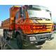 Utility 3 Axle Dump Truck , 25 Ton Dump Truck With Left / Hand Driving Steering