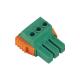 Green Barrier Style Terminal Blocks , Feed Through / Din Rail Terminal Block