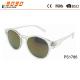 Unisex  round  sunglasses for men and women, polarized UV 400 lens,