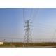 Single Circuit Lattice Steel Towers Galvanized Surface For Transmission