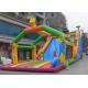 Safari Commercial Inflatable Slide , Amusement Park Inflatable Slide For