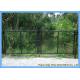 Woven Vinyl Coated Chain Link Fence Gate With Galvanized Steel Wire Fit Backyards