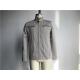 Mens Stone Color Woven Fabric Jacket With Metal Zip Through TW59378