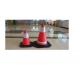 Red PVC Construction Safety Tools Traffic Rode Cones With Reflective Tape