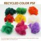 Colorful 76mm Polyester Staple Fiber PSF For Filling Non Woven Fabric Spinning