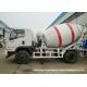 Dongfeng 2 Axle Ready Mix Concrete Truck / Mobile Cement Mixer Trucks 4cbm