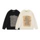 Pullover Closure Men s Sweaters made of Cashmere with Ribbed Hem Style Autumn/Winter Letter Graffiti Knitted Sweater