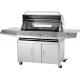 Full Stainless Garden Bbq Gas Grill BBQ machine with Trolley