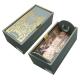 Matt Green Rigid Luxury Cardboard Box For Champagne Whisky Liquor Set Packaging