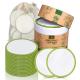 20 pieces Reusable Makeup Remover Pads Bamboo Cotton Pads With Washable Laundry Bag And Round Box for Storage
