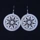 Fashion High Quality Ladies Women Girls Stainless Steel Thin Slices Earrings LEF249