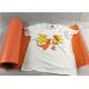 Orange Color Washable 50cm*25 Size Flock Heat Transfer Vinyl For Shirts