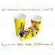 Cold Paper Cups 16 Ounce  Yellow / Blue Cartoon Logo Printed with double PE coated for cold drink ,cole