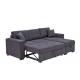 Fabric Pull Out Sofa Bed Chaise Multi Functional Couch Bed With Storage