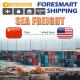 China To USA 40ft Full Container Load Shipping