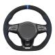 Business/Luxury Soft Suede Hand Stitch Steering Wheel Cover for Kia Stinger 2017-2022