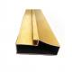 Brush Polished Aluminium Profiles For Decoration 6063 T5 Golden / Silver / Bronze