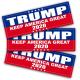 Trump Blue Advertising Logo Printing Oem Truck Reflective Stickers